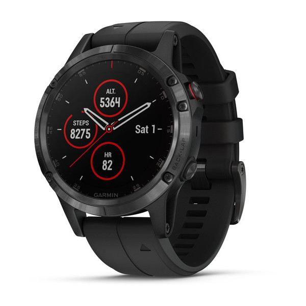 Garmin fenix 5 Plus Sapphire Zwart met zwarte band