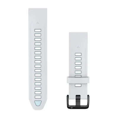 QuickFit 20mm Whitestone/IceBlue Silicone silicone