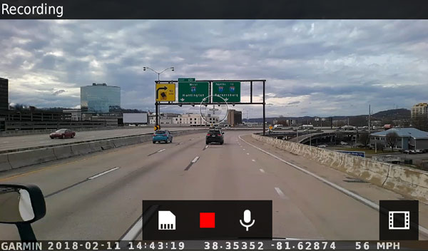 Ingebouwde dashcam