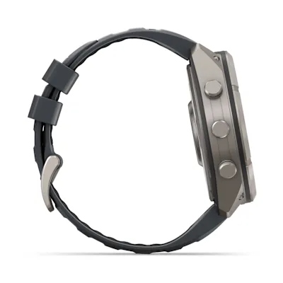 Garmin Fenix 9 Pro 51mm Amoled Inreach Titanium met Graphite/Zwarte siliconen band