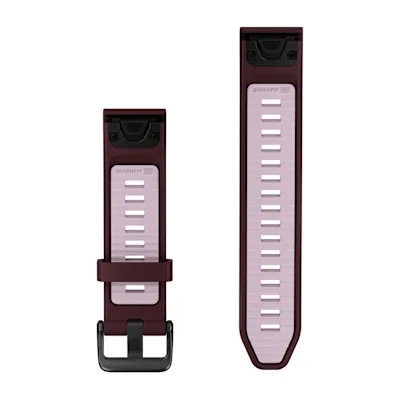 QuickFit 20mm Dark Cherry/Dust Rose silicone