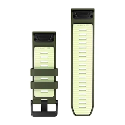 QuickFit 26mm Olive Drab/Citron silicone