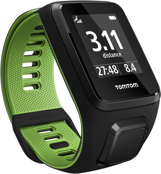 TomTom Runner 3 Music + Bluetooth HP zwart/groen large