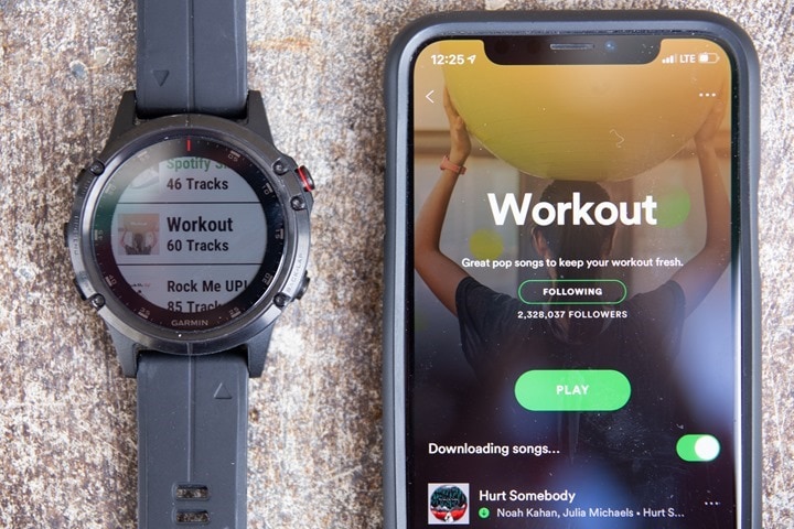 Spotify op Garmin